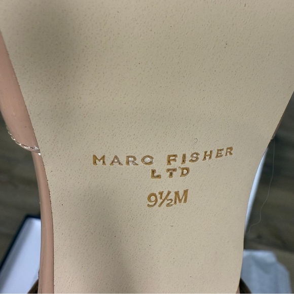 Marc Fisher NWT Nude Patent Torry Slingback Pumps, Size 9.5 - Picture 11 of 12